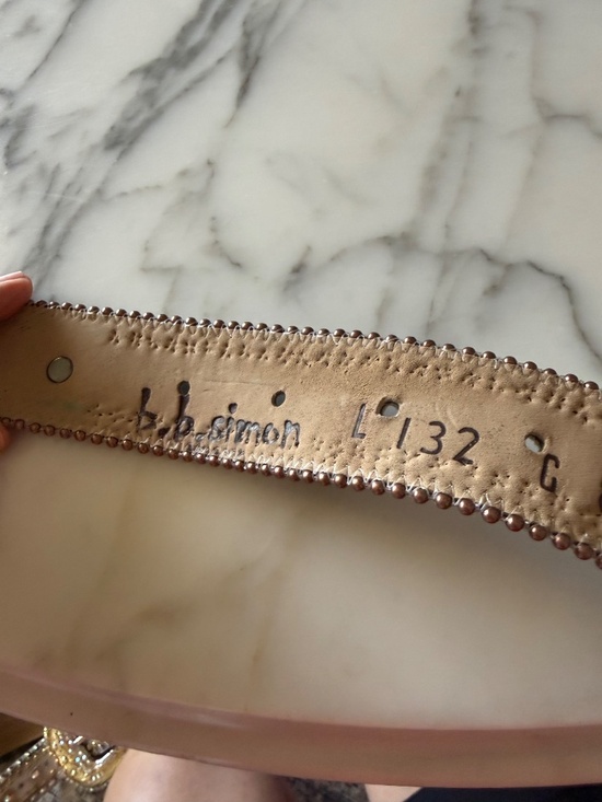 BB Simon crystal belt